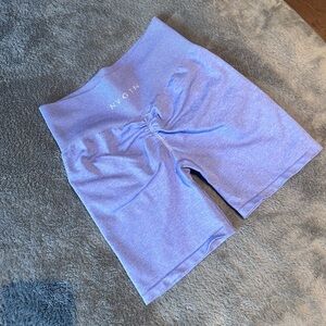 NVGTN Periwinkle scrunch shorts